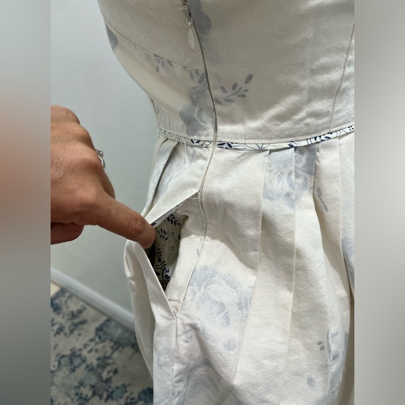Moulinette Soeurs Ivory Corset Anthropologie Canvas "Workshop Dress" Size 4 EUC - Picture 5 of 8